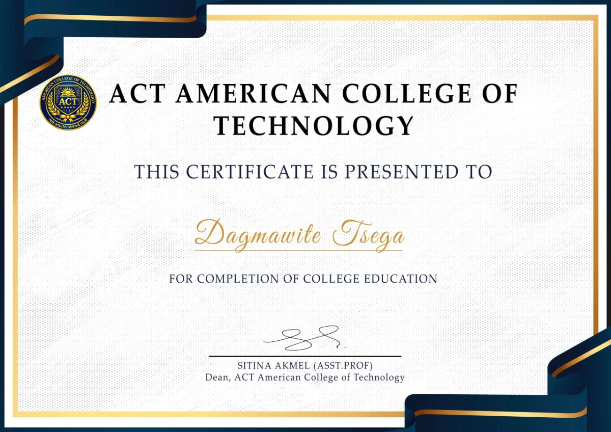 BSc Computer Science degree certificate